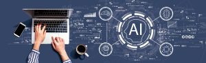 Ai Concept With Person Using Laptop