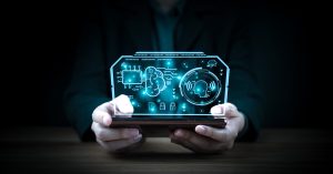 Ai, Artificial Intelligence, Digital Software Technology, Mobile App Development, Software Coding On Laptop Computer In Business In The Digital Marketing, Financial And Banking, Digital Link Tech.